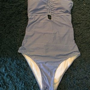 CupShe one piece striped swimsuit